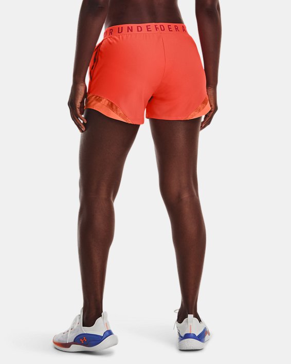 Shorts UA Play Up 3.0 Tri Color para Mujer, Orange, pdpMainDesktop image number 1